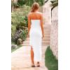 imagePRETTYGARDEN Womens Summer Maxi Dresses 2025 Strapless Tube Ruffle Asymmetrical Bodycon Party Cocktail Formal Long DressWhite