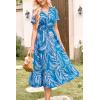 imagePRETTYGARDEN Floral Dress for Women 2025 Summer Casual Short Sleeve Maxi Dresses V Neck Tiered Flowy Boho Beach SundressPrint Blue
