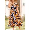 imagePRETTYGARDEN Floral Dress for Women 2025 Summer Casual Short Sleeve Maxi Dresses V Neck Tiered Flowy Boho Beach SundressPrint Yellow White