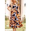 imagePRETTYGARDEN Floral Dress for Women 2025 Summer Casual Short Sleeve Maxi Dresses V Neck Tiered Flowy Boho Beach SundressPrint Yellow White