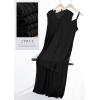 imagePRETTYGARDEN Womens 2025 Summer Casual Maxi Dresses Ribbed Knit Sleeveless V Neck 2 Piece Outfits with Slip Under DressBlack