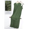 imagePRETTYGARDEN Womens 2025 Summer Casual Maxi Dresses Ribbed Knit Sleeveless V Neck 2 Piece Outfits with Slip Under DressGreen