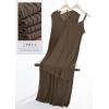 imagePRETTYGARDEN Womens 2025 Summer Casual Maxi Dresses Ribbed Knit Sleeveless V Neck 2 Piece Outfits with Slip Under DressKhaki