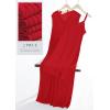imagePRETTYGARDEN Womens 2025 Summer Casual Maxi Dresses Ribbed Knit Sleeveless V Neck 2 Piece Outfits with Slip Under DressRed