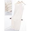 imagePRETTYGARDEN Womens 2025 Summer Casual Maxi Dresses Ribbed Knit Sleeveless V Neck 2 Piece Outfits with Slip Under DressWhite