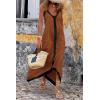 imagePRETTYGARDEN Womens 2025 Summer Maxi Dress Sleeveless V Neck Spaghetti Strap Flowy Elegant Holiday Party DressesBrown