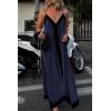 imagePRETTYGARDEN Womens 2025 Summer Maxi Dress Sleeveless V Neck Spaghetti Strap Flowy Elegant Holiday Party DressesNavy