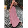imagePRETTYGARDEN Womens 2025 Summer Maxi Dress Sleeveless V Neck Spaghetti Strap Flowy Elegant Holiday Party DressesPink