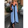 imagePRETTYGARDEN Womens 2025 Summer Maxi Dress Sleeveless V Neck Spaghetti Strap Flowy Elegant Holiday Party DressesSky Blue