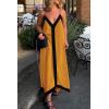 imagePRETTYGARDEN Womens 2025 Summer Maxi Dress Sleeveless V Neck Spaghetti Strap Flowy Elegant Holiday Party DressesYellow