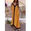 imagePRETTYGARDEN Womens 2025 Summer Maxi Dress Sleeveless V Neck Spaghetti Strap Flowy Elegant Holiday Party DressesYellow