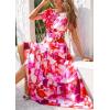 imagePRETTYGARDEN Womens 2025 Summer Boho Maxi Dresses Floral Short Sleeve V Neck A Line Tiered Flowy Long Beach Vacation DressRed