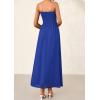 imagePRETTYGARDEN Womens Strapless Wedding Guest Dresses 2025 Summer Trendy Elegant Smocked Tube Top Maxi Long Flowy SundressBlue