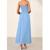 imagePRETTYGARDEN Womens Strapless Wedding Guest Dresses 2025 Summer Trendy Elegant Smocked Tube Top Maxi Long Flowy SundressLight Blue