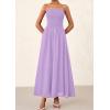 imagePRETTYGARDEN Womens Strapless Wedding Guest Dresses 2025 Summer Trendy Elegant Smocked Tube Top Maxi Long Flowy SundressPurple