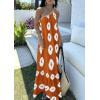 imagePRETTYGARDEN Womens Summer One Shoulder Maxi Dresses Printed Flowy Boho Beach Vacation Long SundressBrick Red White Floral