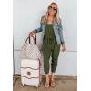 imagePRETTYGARDEN Womens Jumpsuit Casual Summer Romper 2025 Sleeveless Tank Lounge Cruise Airport Outfits Vacation ClothesArmy Green