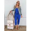 imagePRETTYGARDEN Womens Jumpsuit Casual Summer Romper 2025 Sleeveless Tank Lounge Cruise Airport Outfits Vacation ClothesBlue