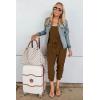 imagePRETTYGARDEN Womens Jumpsuit Casual Summer Romper 2025 Sleeveless Tank Lounge Cruise Airport Outfits Vacation ClothesCoffee
