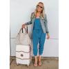 imagePRETTYGARDEN Womens Jumpsuit Casual Summer Romper 2025 Sleeveless Tank Lounge Cruise Airport Outfits Vacation ClothesGrey Blue
