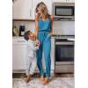 imagePRETTYGARDEN Womens Jumpsuit Casual Summer Romper 2025 Sleeveless Tank Lounge Cruise Airport Outfits Vacation ClothesGrey Blue