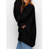 imagePRETTYGARDEN Womens Fall Sweaters Chunky Loose Long Sleeve V Neck Oversized Dressy Casual Knit Pullover TopsBlack