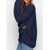 imagePRETTYGARDEN Womens Fall Sweaters Chunky Loose Long Sleeve V Neck Oversized Dressy Casual Knit Pullover TopsNavy