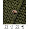 imagePRETTYGARDEN Womens Knit Cardigan Sweaters Fall Fashion Long Sleeve Open Front Button Down Trendy Casual Sweater JacketArmy Green