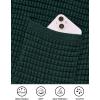 imagePRETTYGARDEN Womens Knit Cardigan Sweaters Fall Fashion Long Sleeve Open Front Button Down Trendy Casual Sweater JacketDark Green