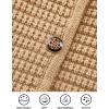 imagePRETTYGARDEN Womens Knit Cardigan Sweaters Fall Fashion Long Sleeve Open Front Button Down Trendy Casual Sweater JacketKhaki