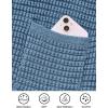 imagePRETTYGARDEN Womens Knit Cardigan Sweaters Fall Fashion Long Sleeve Open Front Button Down Trendy Casual Sweater JacketMist Blue