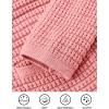 imagePRETTYGARDEN Womens Knit Cardigan Sweaters Fall Fashion Long Sleeve Open Front Button Down Trendy Casual Sweater JacketPink