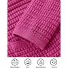 imagePRETTYGARDEN Womens Knit Cardigan Sweaters Fall Fashion Long Sleeve Open Front Button Down Trendy Casual Sweater JacketRose Red