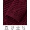 imagePRETTYGARDEN Womens Knit Cardigan Sweaters Fall Fashion Long Sleeve Open Front Button Down Trendy Casual Sweater JacketWine Red