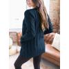 imagePRETTYGARDEN Womens Open Front Cardigan Sweaters Fall Fashion Button Down Cable Knit Chunky Winter Outerwear CoatsLake Blue