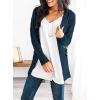 imagePRETTYGARDEN Womens Open Front Cardigan Sweaters Fall Fashion Button Down Cable Knit Chunky Winter Outerwear CoatsLake Blue