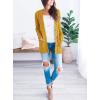 imagePRETTYGARDEN Womens Open Front Cardigan Sweaters Fall Fashion Button Down Cable Knit Chunky Winter Outerwear CoatsYellow