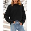 imagePRETTYGARDEN Womens Winter Sweaters Casual Crew Neck Long Sleeve Pullover Ribbed Knit Loose Fit Sweater TopsBlack