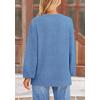 imagePRETTYGARDEN Womens Winter Sweaters Casual Crew Neck Long Sleeve Pullover Ribbed Knit Loose Fit Sweater TopsBlue