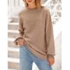 imagePRETTYGARDEN Womens Winter Sweaters Casual Crew Neck Long Sleeve Pullover Ribbed Knit Loose Fit Sweater TopsCamel