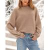 imagePRETTYGARDEN Womens Winter Sweaters Casual Crew Neck Long Sleeve Pullover Ribbed Knit Loose Fit Sweater TopsCamel