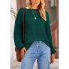 imagePRETTYGARDEN Womens Winter Sweaters Casual Crew Neck Long Sleeve Pullover Ribbed Knit Loose Fit Sweater TopsDark Green