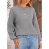 imagePRETTYGARDEN Womens Winter Sweaters Casual Crew Neck Long Sleeve Pullover Ribbed Knit Loose Fit Sweater TopsGrey