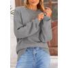imagePRETTYGARDEN Womens Winter Sweaters Casual Crew Neck Long Sleeve Pullover Ribbed Knit Loose Fit Sweater TopsGrey