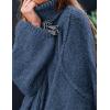 imagePRETTYGARDEN Womens Winter Turtleneck Oversized Sweaters Long Sleeve Chunky Knit Slouchy Pullover Sweater TopsBlue