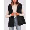 imagePRETTYGARDEN Womens 2025 Fall Spring Vest Casual Sleeveless Hooded Zip Up Jacket Trendy Winter Coat OuterwearBlack