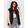 imagePRETTYGARDEN Womens 2025 Fall Spring Vest Casual Sleeveless Hooded Zip Up Jacket Trendy Winter Coat OuterwearBlack