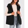 imagePRETTYGARDEN Womens 2025 Fall Spring Vest Casual Sleeveless Hooded Zip Up Jacket Trendy Winter Coat OuterwearBlack
