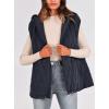 imagePRETTYGARDEN Womens 2025 Fall Spring Vest Casual Sleeveless Hooded Zip Up Jacket Trendy Winter Coat OuterwearNavy
