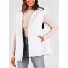 imagePRETTYGARDEN Womens 2025 Fall Spring Vest Casual Sleeveless Hooded Zip Up Jacket Trendy Winter Coat OuterwearWhite